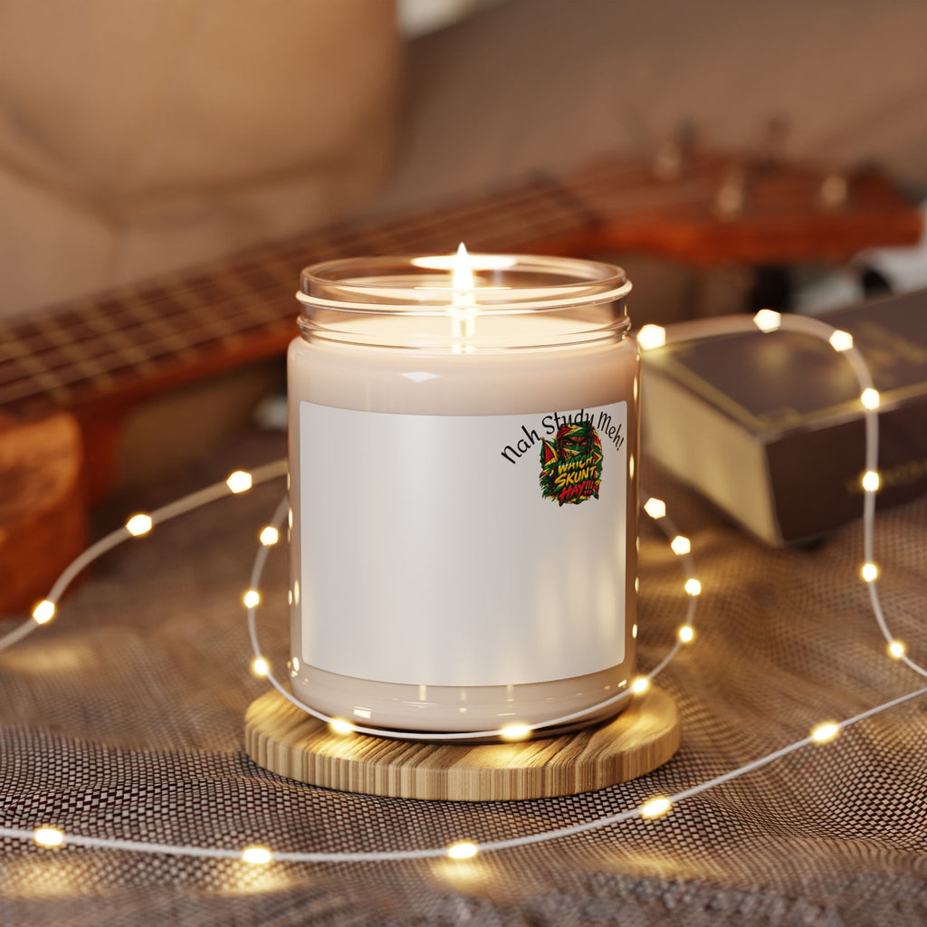 9oz Scented Soy Candle — "Nah Study Me" Relaxing Aromatherapy Jar