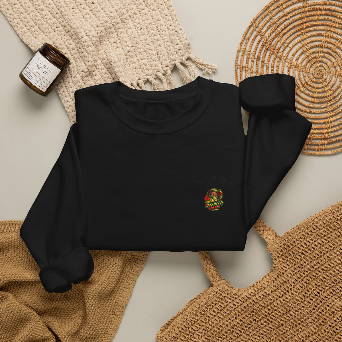 Oh Shroom Crewneck Sweatshirt — Cute Mushroom Graphic Pullover