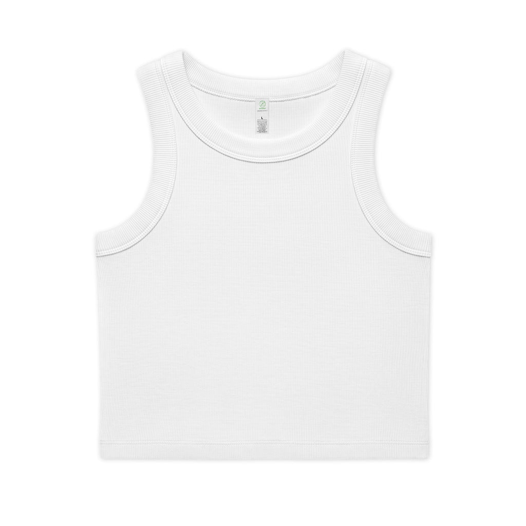Women's Organic Rib Crop Tank