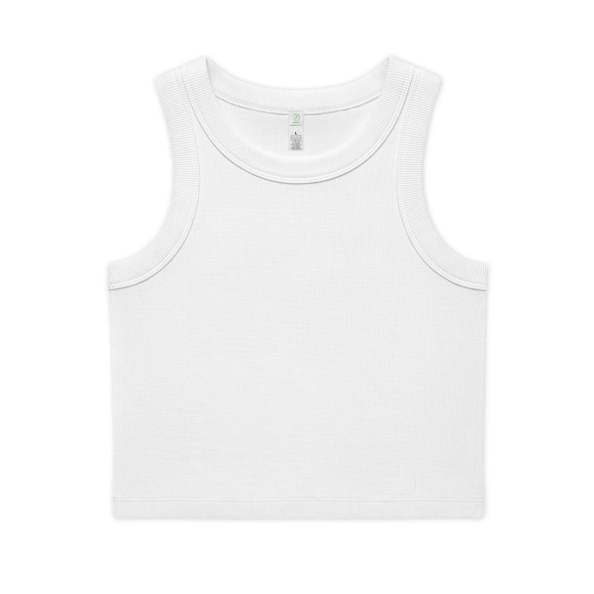 Women's Organic Rib Crop Tank