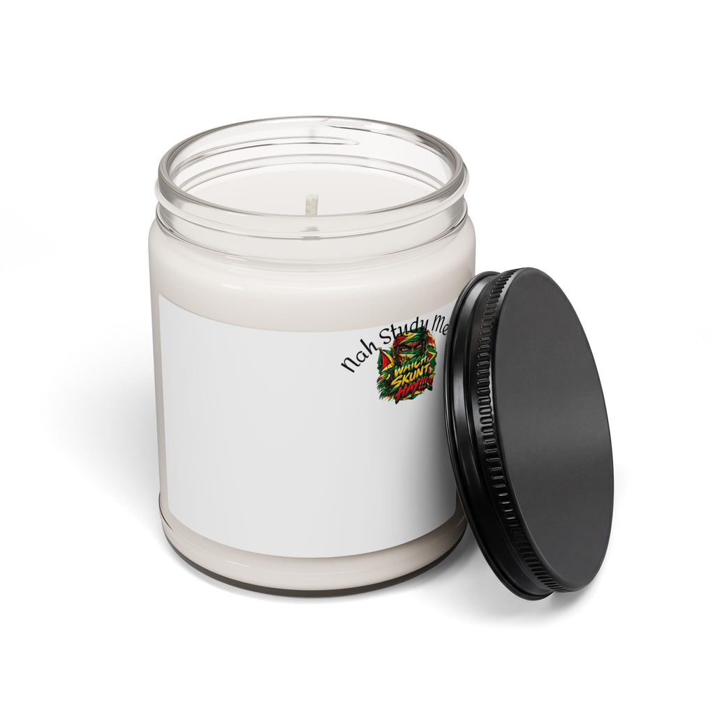 9oz Scented Soy Candle — "Nah Study Me" Relaxing Aromatherapy Jar