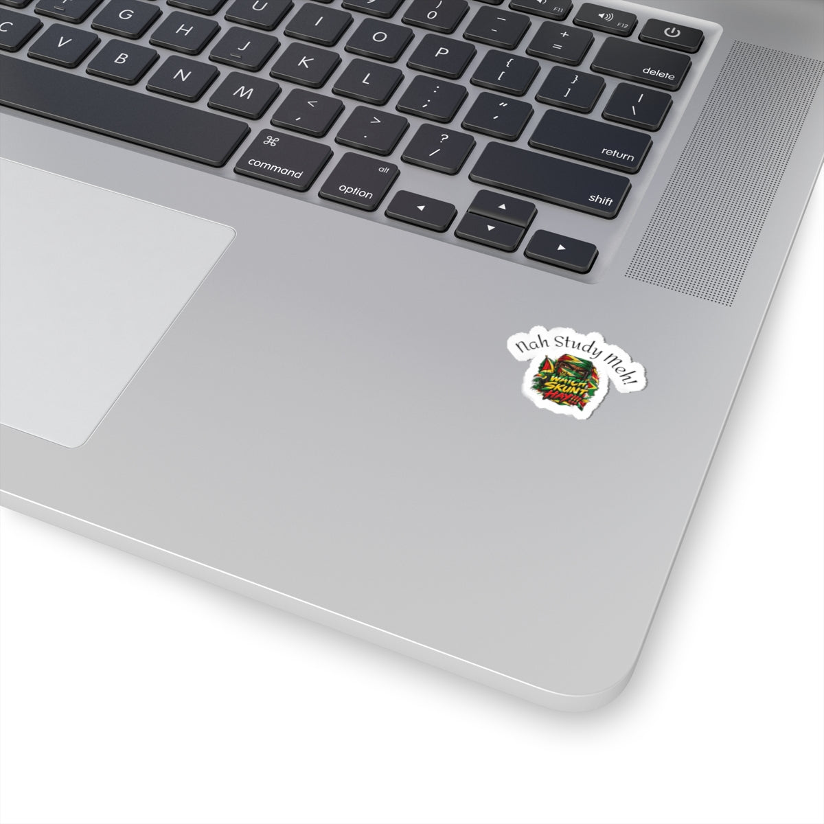 Kiss-Cut Sticker — "Nah Study Meh!" Colorful Jamaican Rasta Design