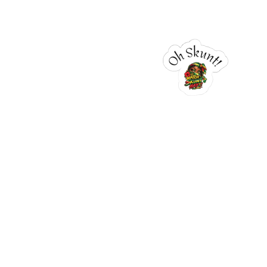 Oh Skunt! Illustrated Skunk Character Kiss-Cut Sticker