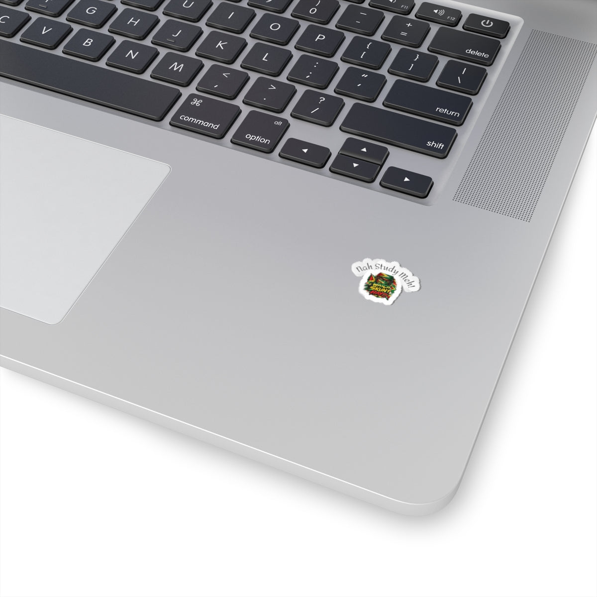 Kiss-Cut Sticker — "Nah Study Meh!" Colorful Jamaican Rasta Design