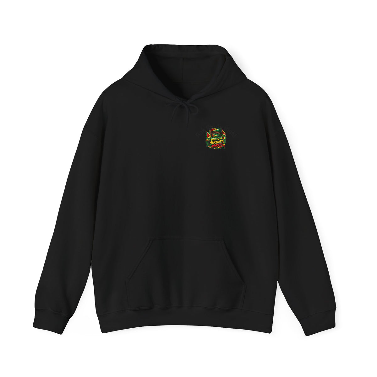 Hoodie — Palm Sunset Vibes Hoodie (tropical palm burger graphic)