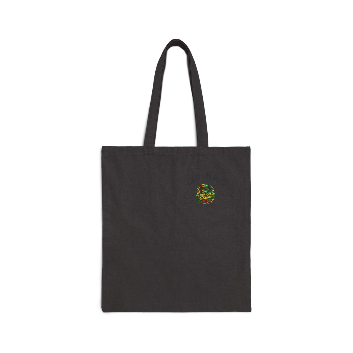 Canvas Tote Bag — 'God Made Me' Cute Veggie Illustration Eco Shopper
