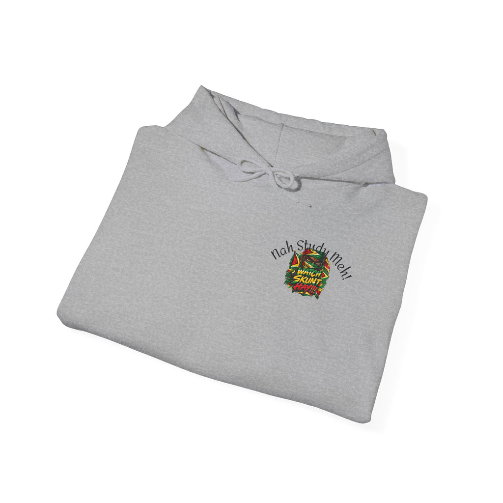 Hoodie — Palm Sunset Vibes Hoodie (tropical palm burger graphic)