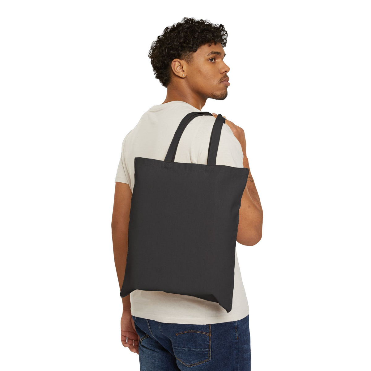 Tote Bag — 'Be Kind' Small Floral Mushroom Canvas Tote