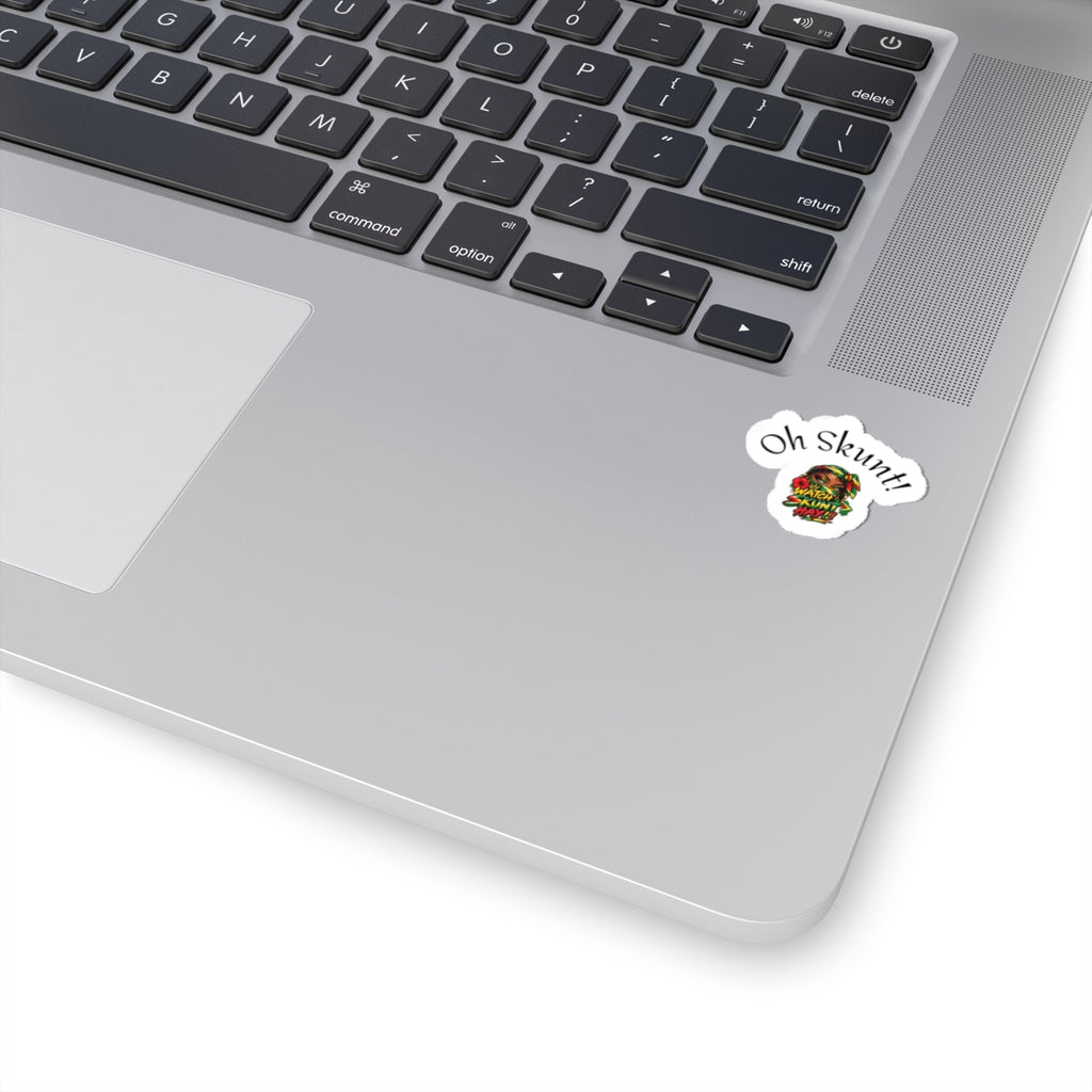 Oh Skunt! Illustrated Skunk Character Kiss-Cut Sticker