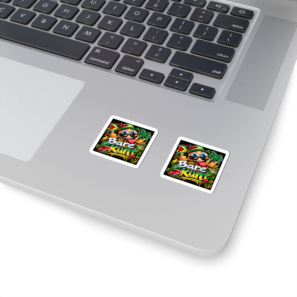 Bare Skunt Rasta Character Kiss-Cut Sticker – Colorful Reggae Vibe Decal