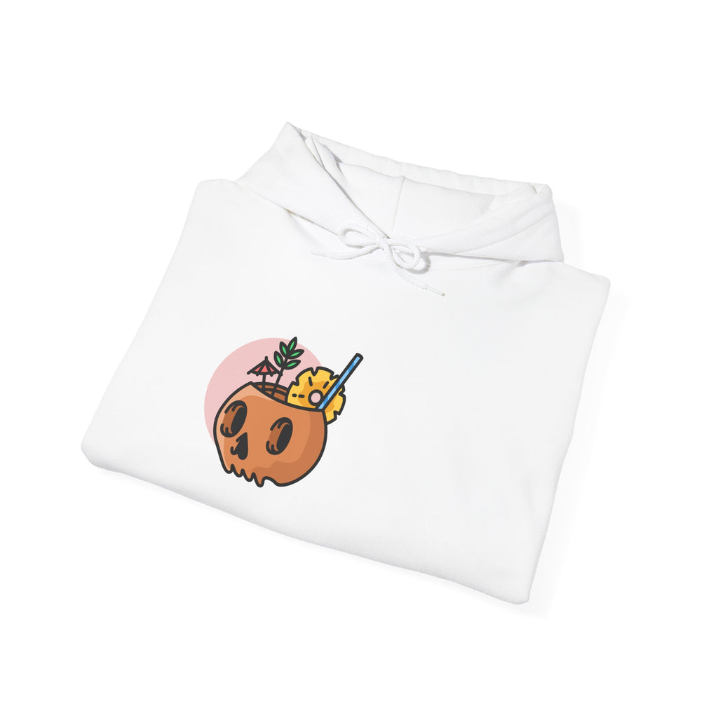 Halloween Hoodie — "Here For The Boos" Pumpkin Cocktail Graphic