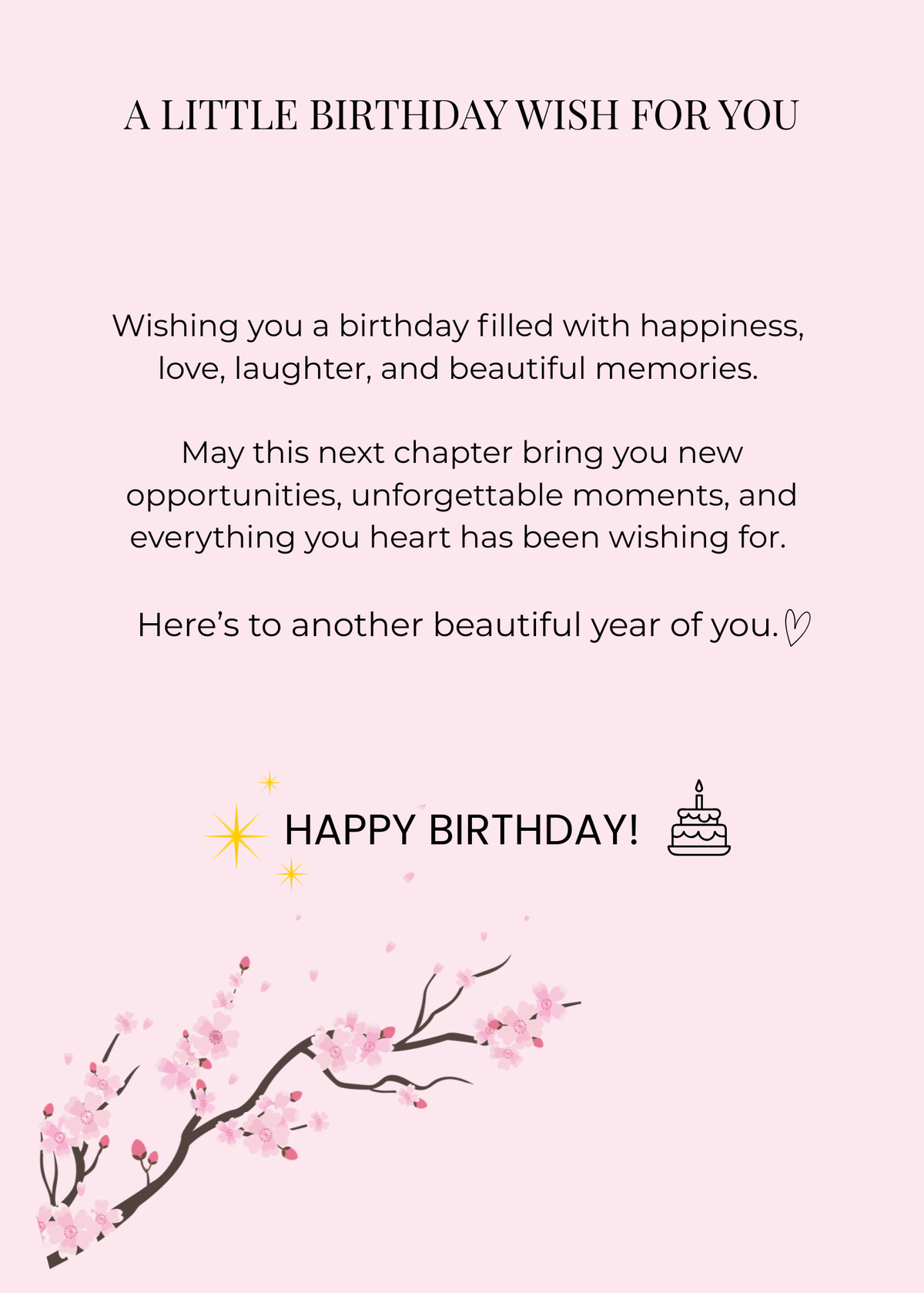 Happy Birthday, Beautiful! - Printable Birthday Card