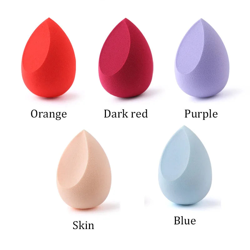 20/5/1pcs Makeup Sponge Concealer Smooth Cosmetic Powder Puff Cut Shape Foundation Water Drop Bevel Make Up Blender Tools