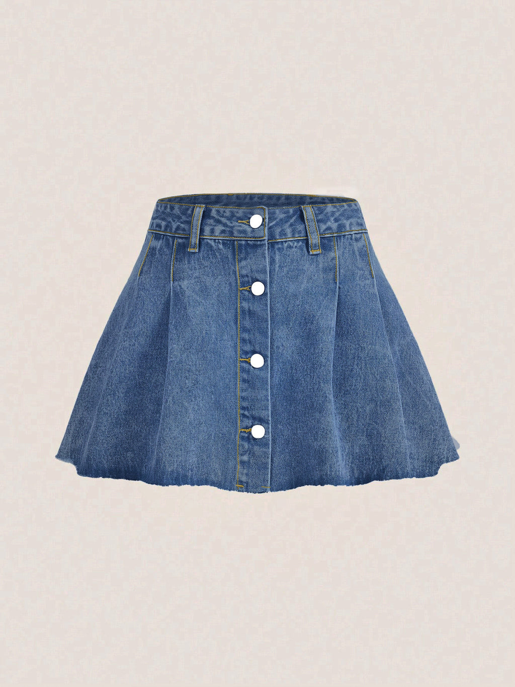 Cross-Border Sweet and Cool Sexy Denim Pleated Skirt Women's Retro Waist Preppy Style Short Skirt Denim Skirts
