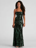 Cross-Border Summer New European and American Fashion Dresses, Sexy Formal Sequin Strap Dresses, Elegant Socialite Evening Gowns