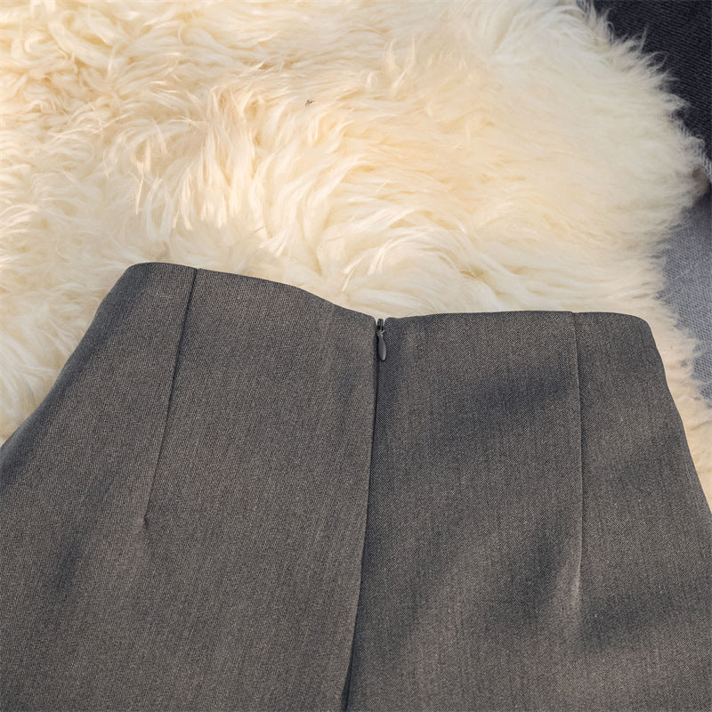 New Chinese Style National Style Pants Skirt Women's Asymmetrical 2025 Summer Fashion Suit Shorts High Waist Slimming Look A-Line Wide Leg Pants