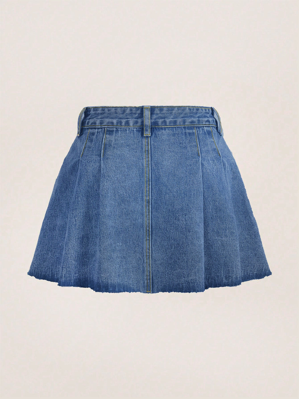 Cross-Border Sweet and Cool Sexy Denim Pleated Skirt Women's Retro Waist Preppy Style Short Skirt Denim Skirts