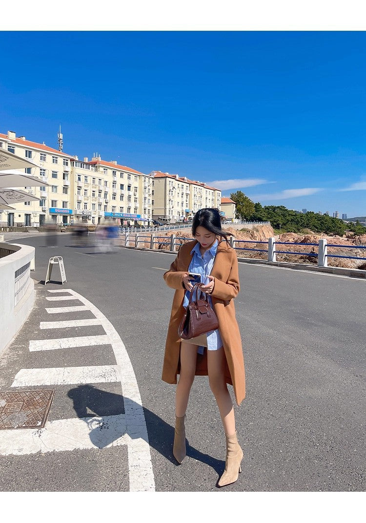 Pointed Toe High-Heeled Short Boots for Women, Korean Style Stiletto Heel, Side Zipper, Elastic Slim Boots, Temperament and Versatile Fashion Boots