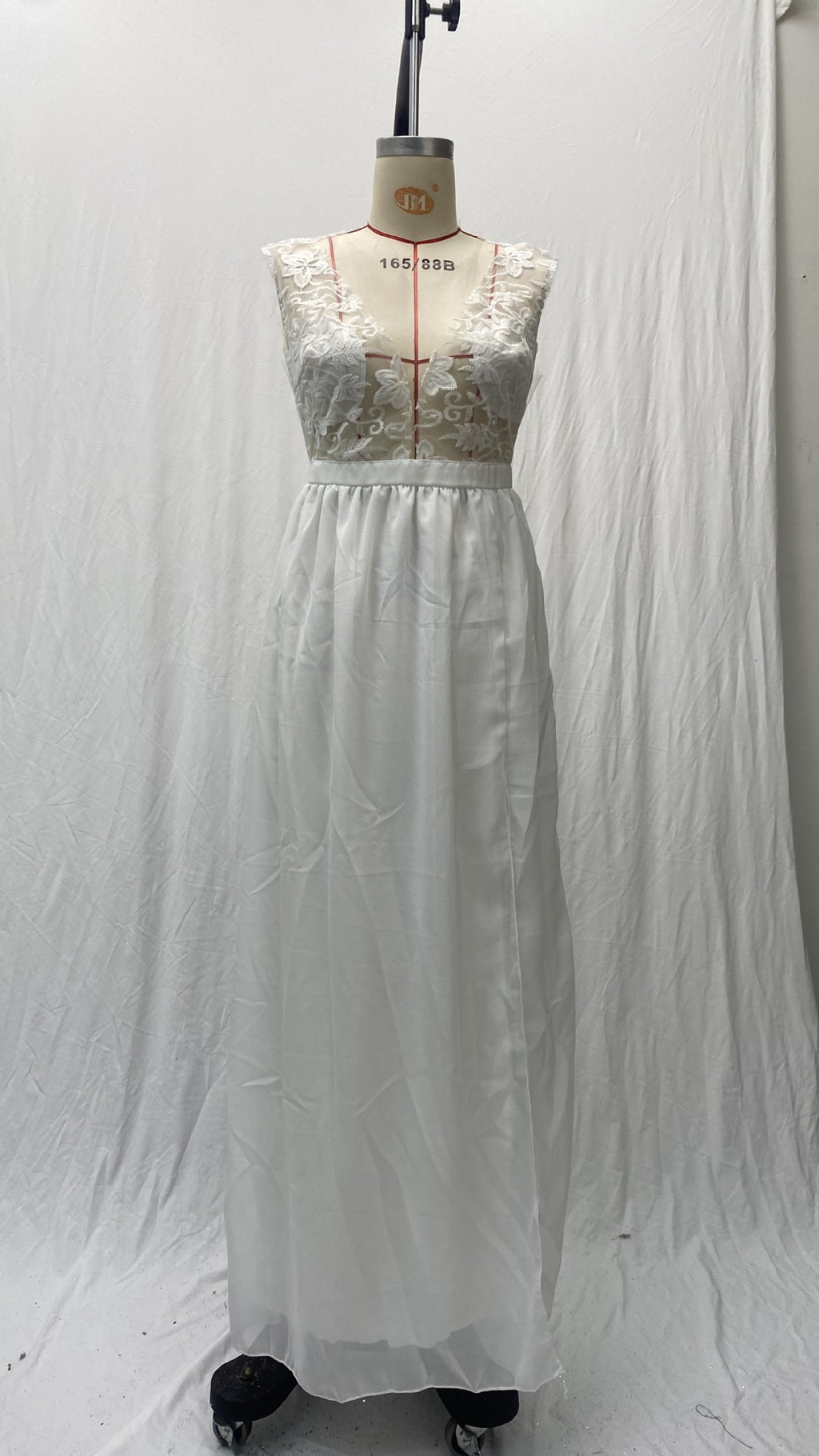 2026 European and American Foreign Trade Cross-Border New Wedding Dresses Amazon Wish Sexy Lace Slit Evening Dress Wholesale