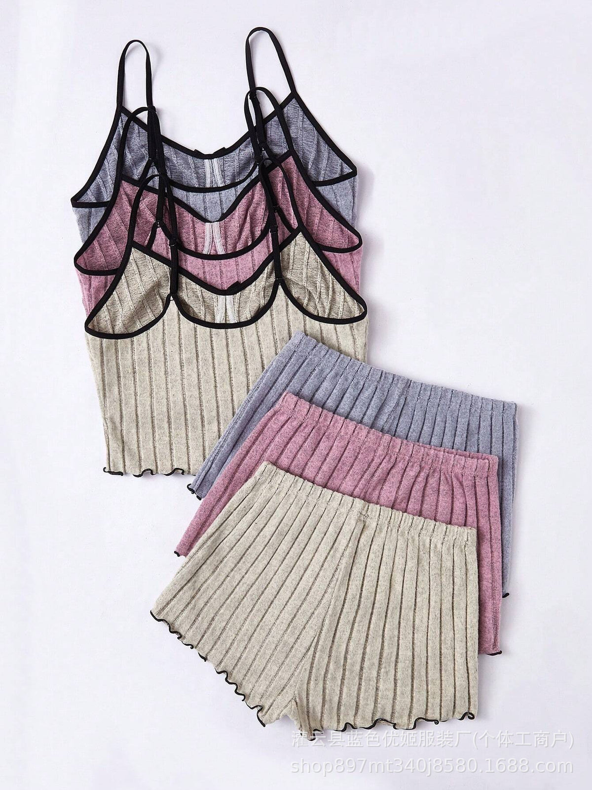 2025 Xiyin Hot-Selling Fashionable Casual Women's Pajamas Set Suspender Tops Shorts Two-Piece Set