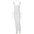 European and American 2022 Summer New Women's Clothing ins Sexy Strap Elegant Strap Long Dress Fashion Slim-fit Dress for Women