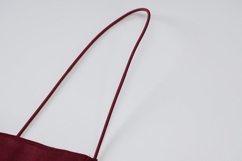 European and American 2022 Summer New Women's Clothing ins Sexy Strap Elegant Strap Long Dress Fashion Slim-fit Dress for Women
