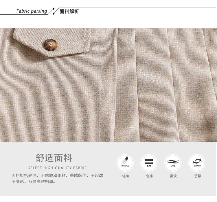 Real Shot of Autumn and Winter Skirts, Plus Size Woolen Jk High-Waisted Skirts, Petite Pleated Skirts, Black Culottes