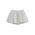 Korean Casual Versatile Cake Skirt Women's Summer New Sweet White Flower Bud Tutu Skirt Anti-Exposure Short Skirt
