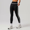 Cross-border Naked Contrast High Waist Yoga Pants Quick-drying Running Fitness Ankle-length Pants Outer Wear Tight Hip-lifting Sports Pants