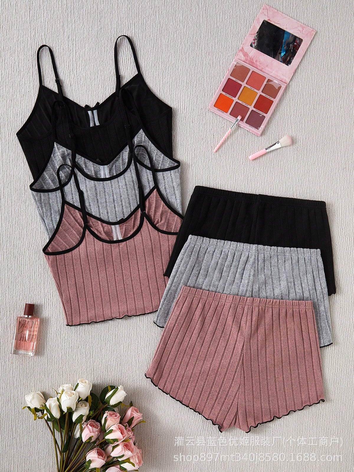 2025 Xiyin Hot-Selling Fashionable Casual Women's Pajamas Set Suspender Tops Shorts Two-Piece Set