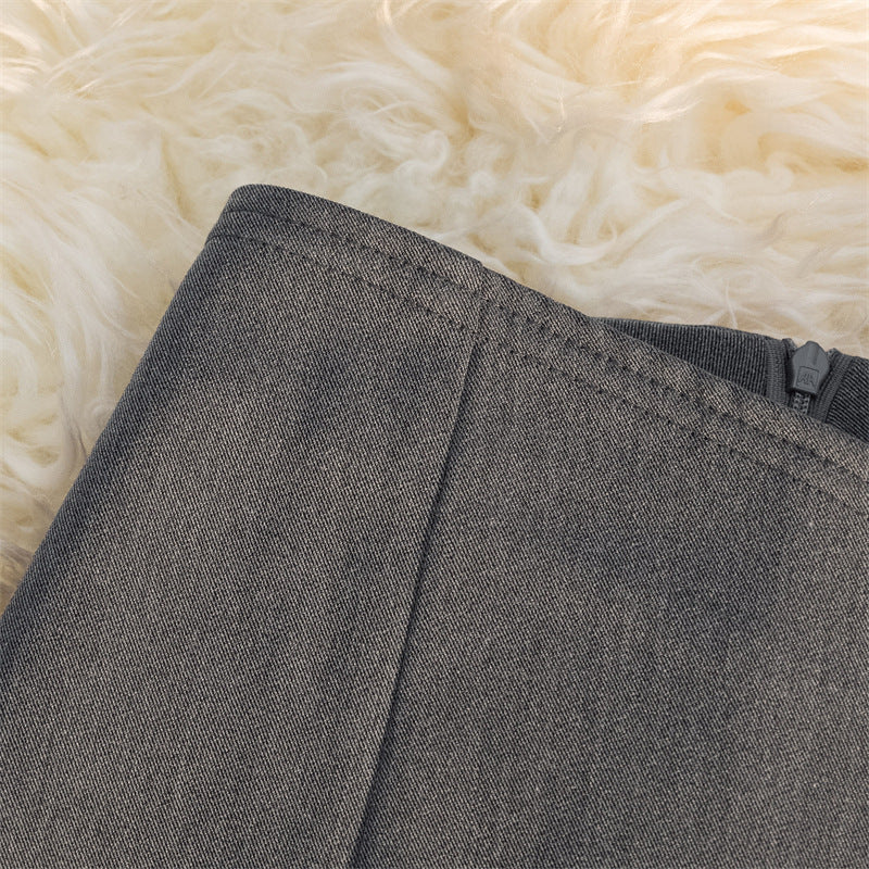 New Chinese Style National Style Pants Skirt Women's Asymmetrical 2025 Summer Fashion Suit Shorts High Waist Slimming Look A-Line Wide Leg Pants