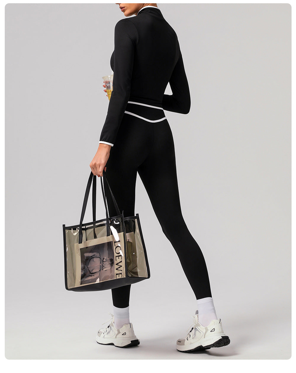 Cross-border Naked Contrast High Waist Yoga Pants Quick-drying Running Fitness Ankle-length Pants Outer Wear Tight Hip-lifting Sports Pants