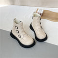 Z Autumn and Winter New Cotton Boots Short Thick-Soled Platform Shoes Forest Style College Style Small Leather Shoes Single Boots Short Martin Boots for Women