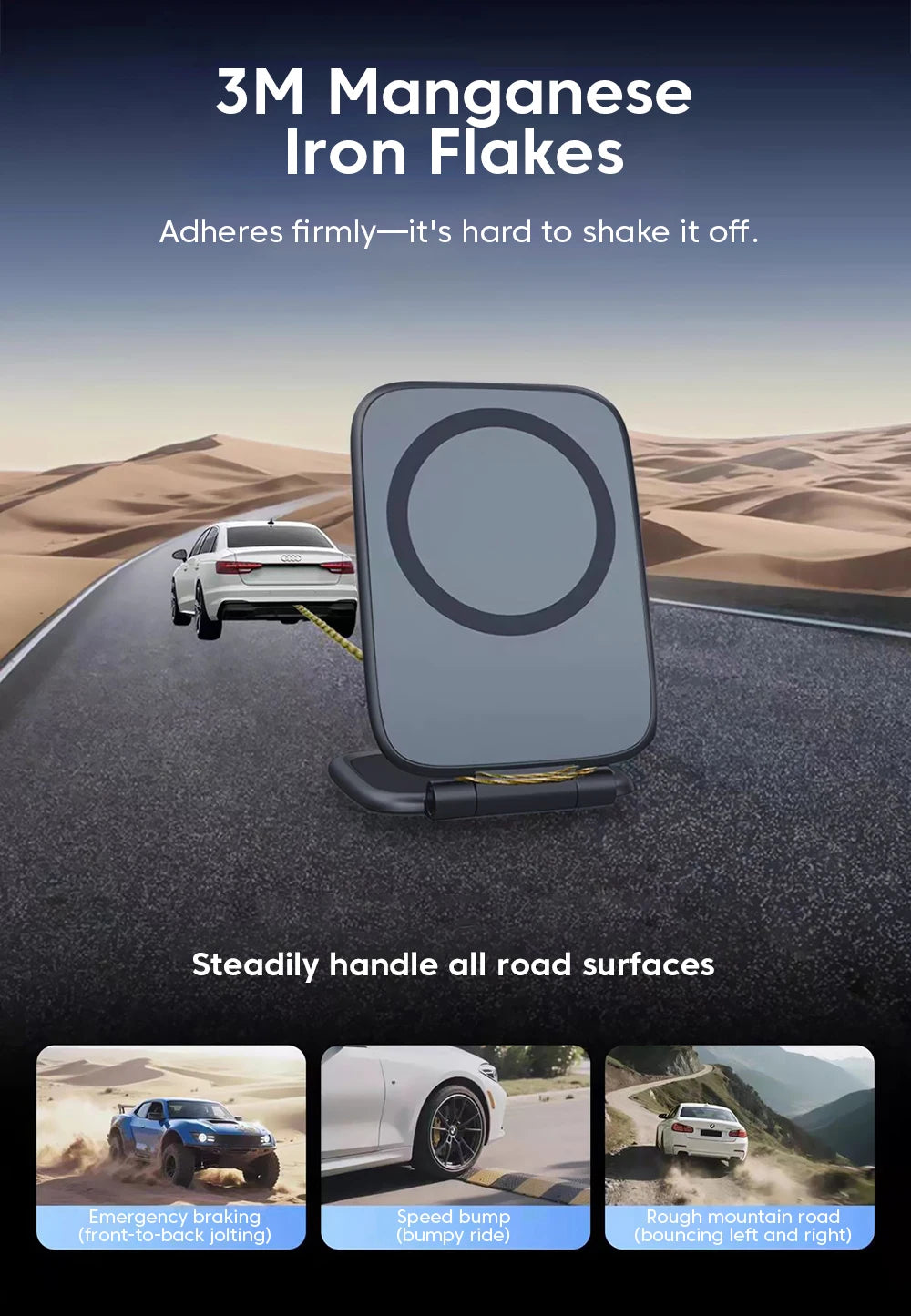 Magnetic Phone Holder for Car Mount with Dual Side Strong Magnets Ultrathin Adjustable Cell Phone Holder Accessories For Phone