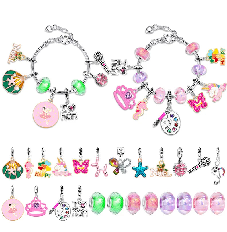 New Christmas Advent Calendar 24 Grid Countdown DIY Musical Note Bracelet Advent Calender Box Surprise Christmas Gifts Box