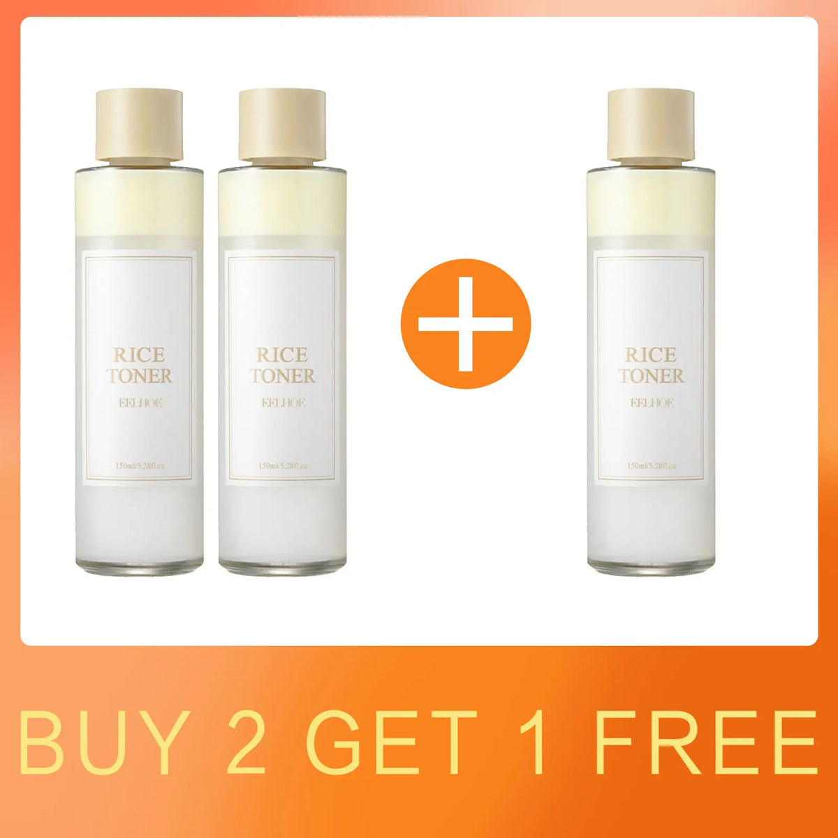 EELHOE Rice Toner Shrink Pores Oil Control Glow Skin Barrier Repair Care Niacinamide Deep Hydration Face Brightening Serum 150ml