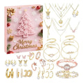 Christmas Jewelry Calendar Advent  Christmas Advent Girls Earring Bracelet Set Holiday Calendar for Women Girl