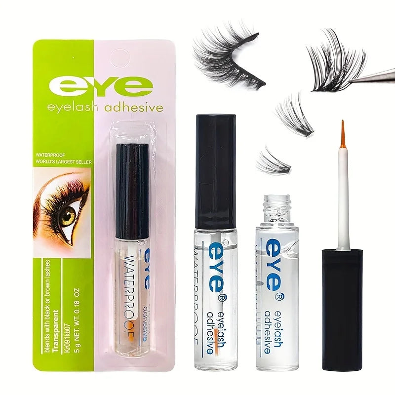 5g Waterproof Long-Lasting Eyelash Adhesive,Transparent, Self-Adhesive Glue for False Eyelashes,Eyelash Extensions