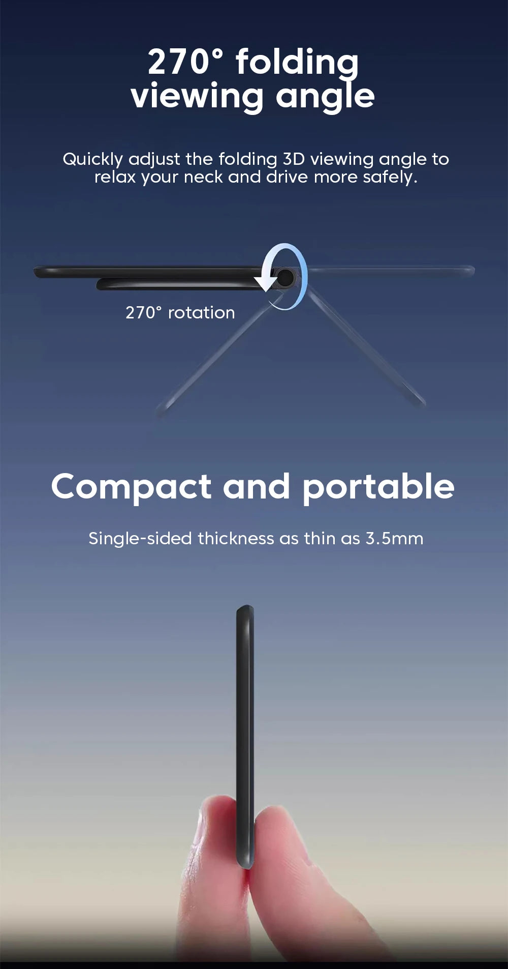 Magnetic Phone Holder for Car Mount with Dual Side Strong Magnets Ultrathin Adjustable Cell Phone Holder Accessories For Phone