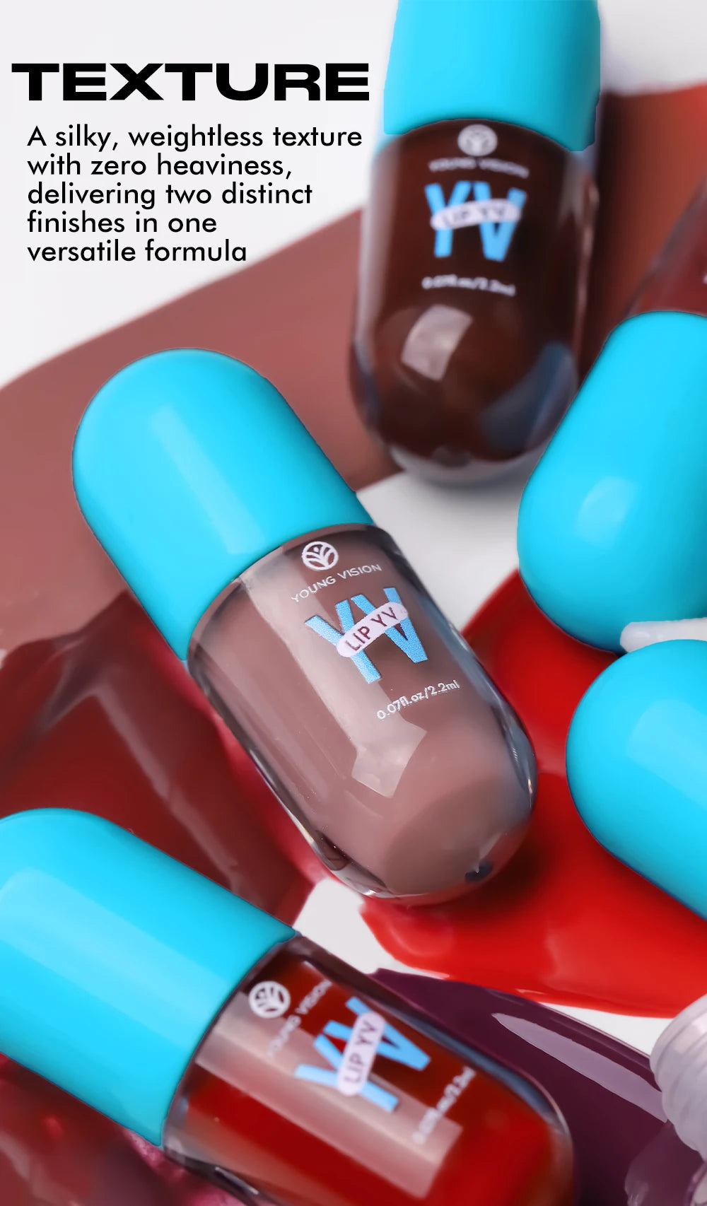 Mini Velvet Matte Lip Gloss Set, 3pc/4pcs Non-Fading, Non-Stick Cup, Long-Lasting Fruit Scented Lip Tint, Smooth and Lightweight