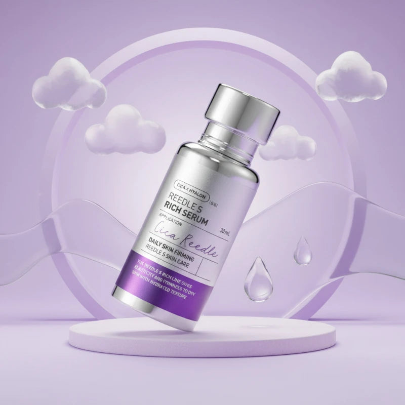Korean Skincare CICA Reedles Rich Serum PDRN Collagen Essence Glow Set Moisturizing Hydrating Nourishing Face Care Lightweight