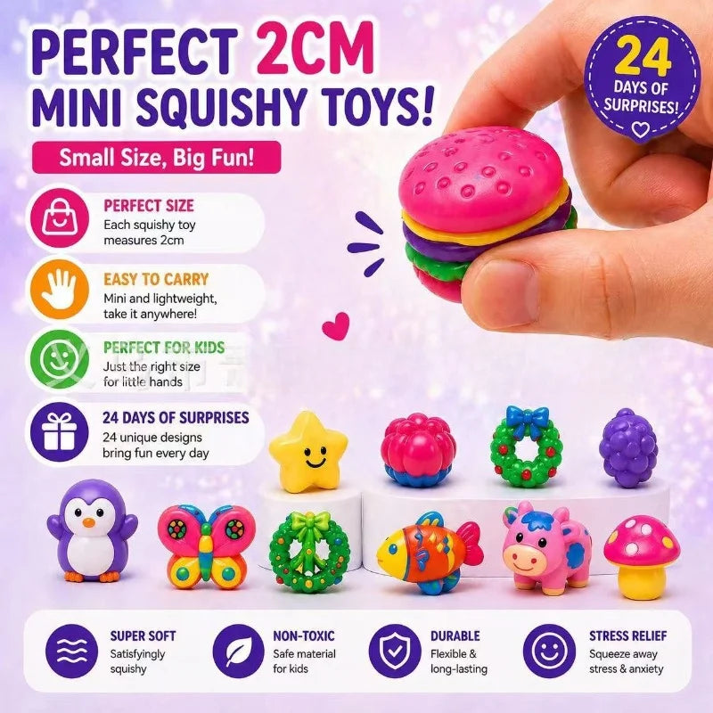 Needoh Advent Calendar Gift for Children 24 Day Countdown New Year Family Friends Blind Box Party Toy Gift
