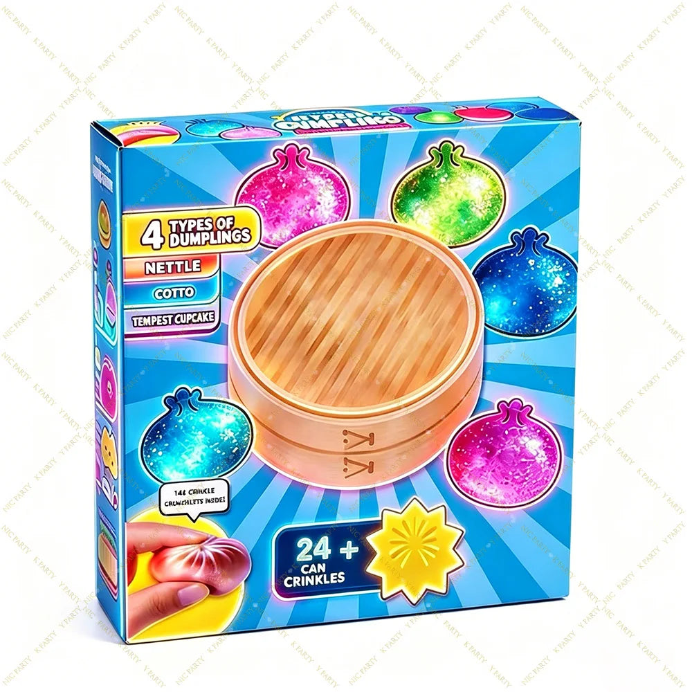 Advent Calendar Mystery Dumpling Squishy Blind Box Soft Fidget Slow Rise 24Day Countdown Calendar Xmas Party Gift Anxiety Relief