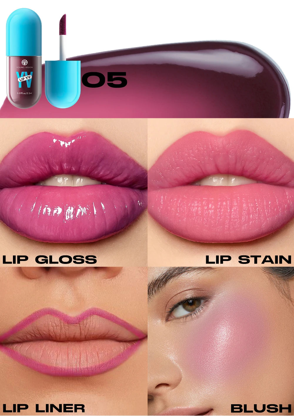 Mini Velvet Matte Lip Gloss Set, 3pc/4pcs Non-Fading, Non-Stick Cup, Long-Lasting Fruit Scented Lip Tint, Smooth and Lightweight
