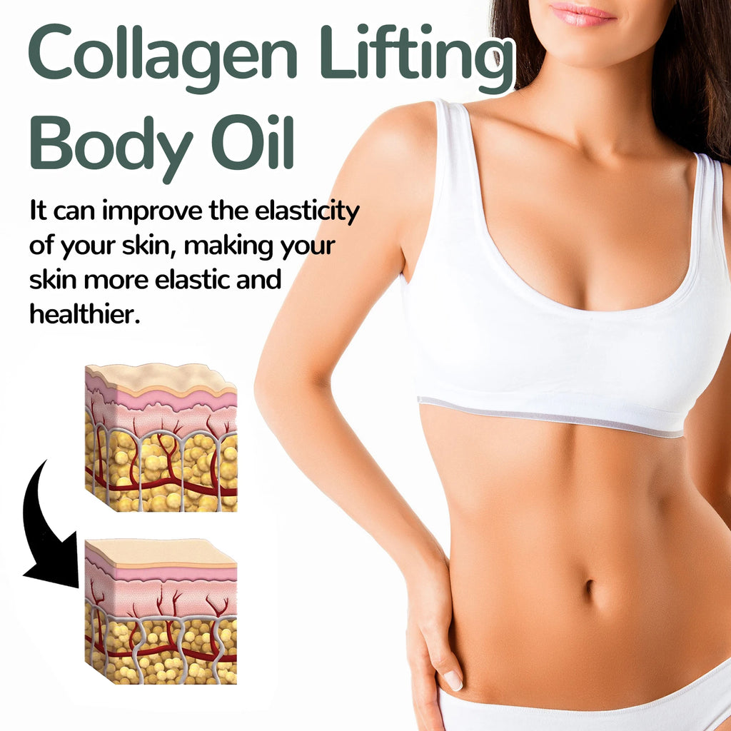 OceAura Collagen Body Oil Moisturizing and Moisturizing Whole Body Massage Essential Oil for Dry Skin Moisturizer Hydrating
