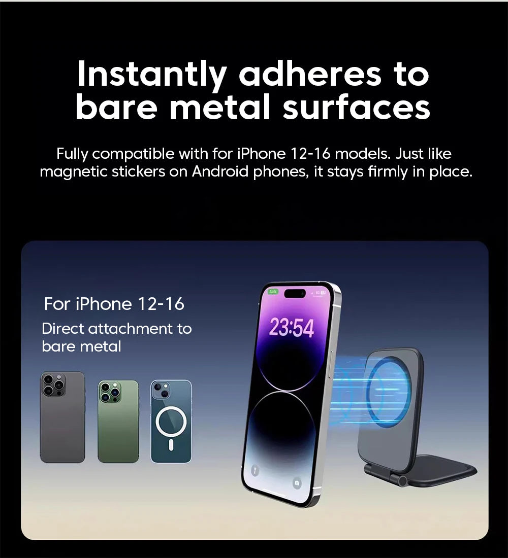 Magnetic Phone Holder for Car Mount with Dual Side Strong Magnets Ultrathin Adjustable Cell Phone Holder Accessories For Phone