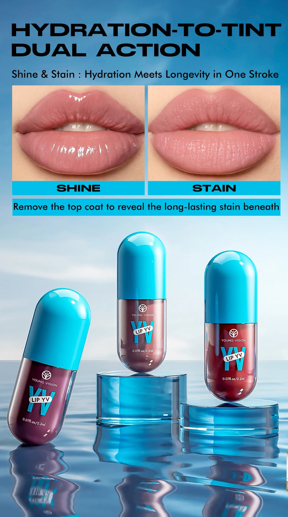 Mini Velvet Matte Lip Gloss Set, 3pc/4pcs Non-Fading, Non-Stick Cup, Long-Lasting Fruit Scented Lip Tint, Smooth and Lightweight