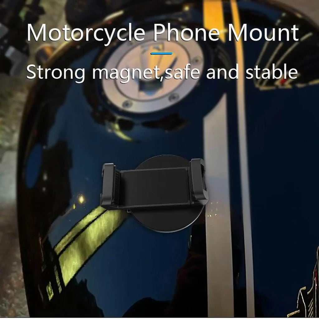 Magnetic Phone Holder Strong Magnet Base Cell Phone Clamp for Gym Treadmill Motorcycle Refrigerator Kitchen Bathroom Travel