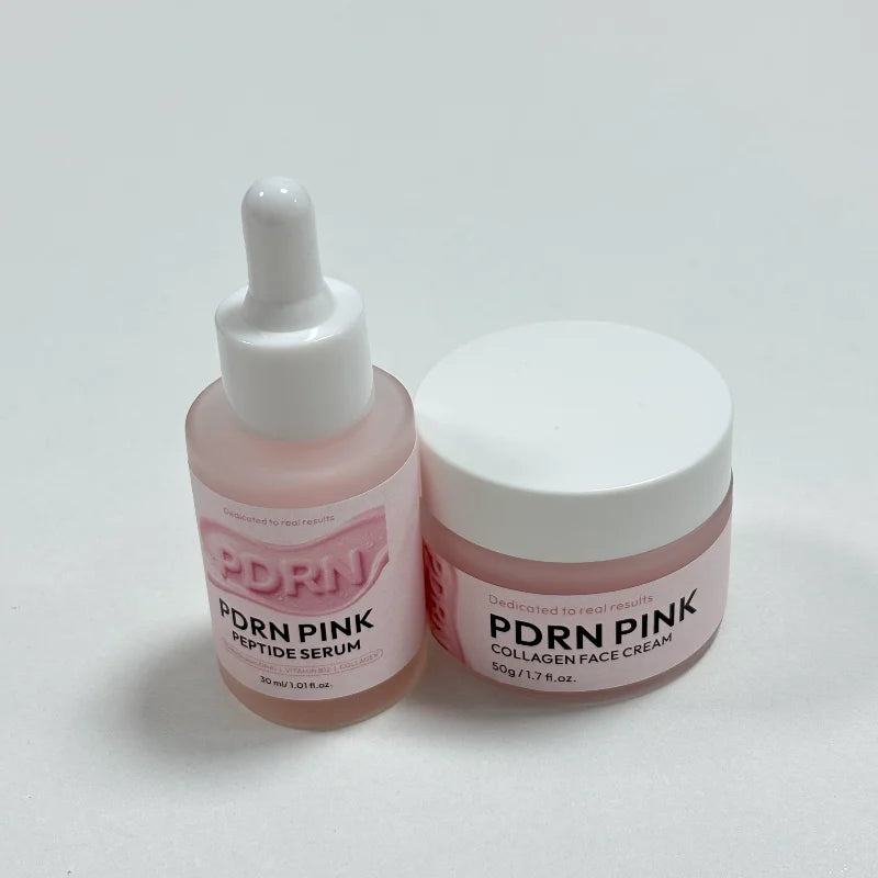 Salmon Dna Collagen Skincare Set, Pdrn Pink Glow Moisturizing Mask Lifting Brightening Cream, Reduce Fine Line Essence Eye Cream