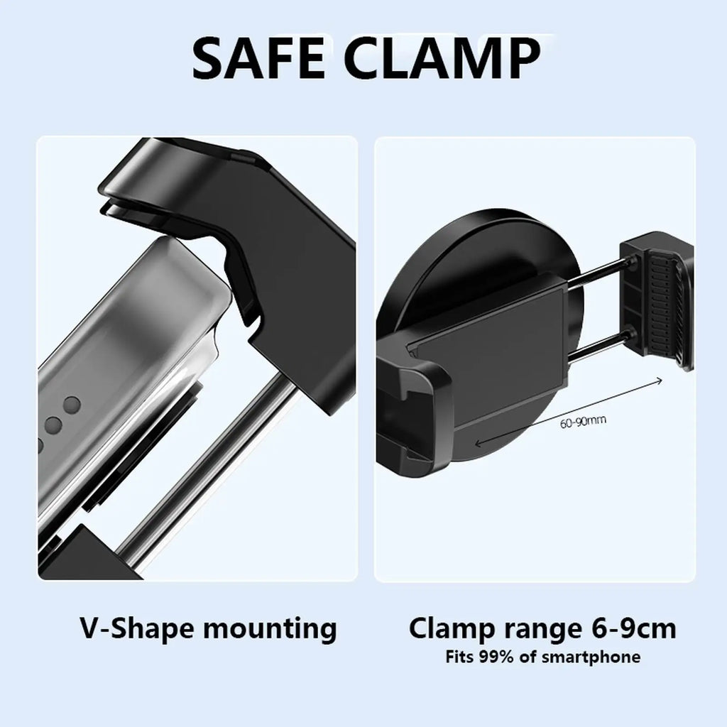 Magnetic Phone Holder Strong Magnet Base Cell Phone Clamp for Gym Treadmill Motorcycle Refrigerator Kitchen Bathroom Travel